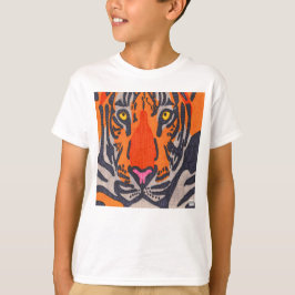 Tiger (vit) - Pojktröja T Shirt