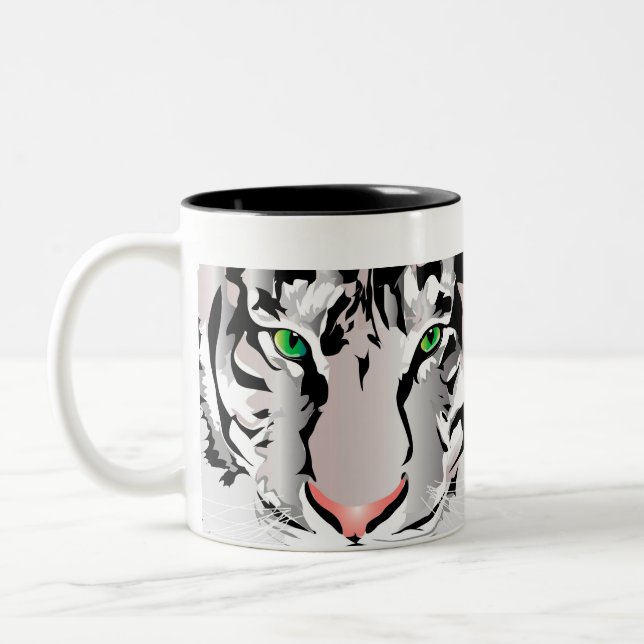 TIGER-VITE/GRÅTT MUGG (Vänster)