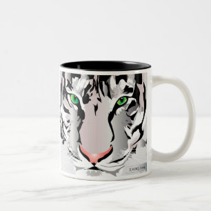 TIGER-VITE/GRÅTT MUGG