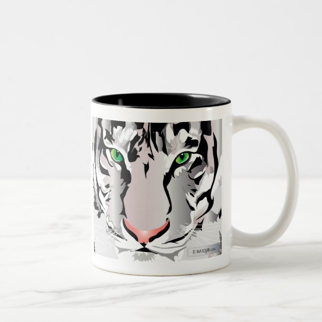 TIGER-VITE/GRÅTT MUGG (Höger)