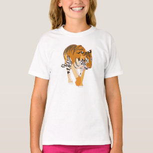 Tiger Walking Digital Painting Shirts Tröja