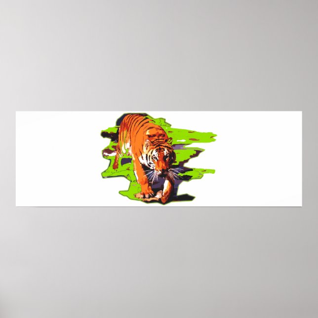 Tiger Walking Poster (Framsidan)