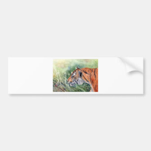 Tiger Walking through Jungle Bildekal