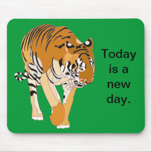 Tiger Walting Your Message Mousepads Musmatta
