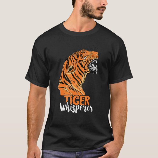 Tiger Whisperer Bengal Tiger Ansikte Vild Tiger Ög T Shirt (Framsida)