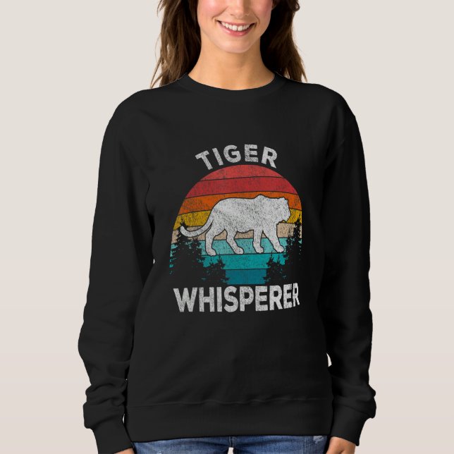 Tiger Whisperer Tiger   Tiger Quote Retro T Shirt (Framsida)