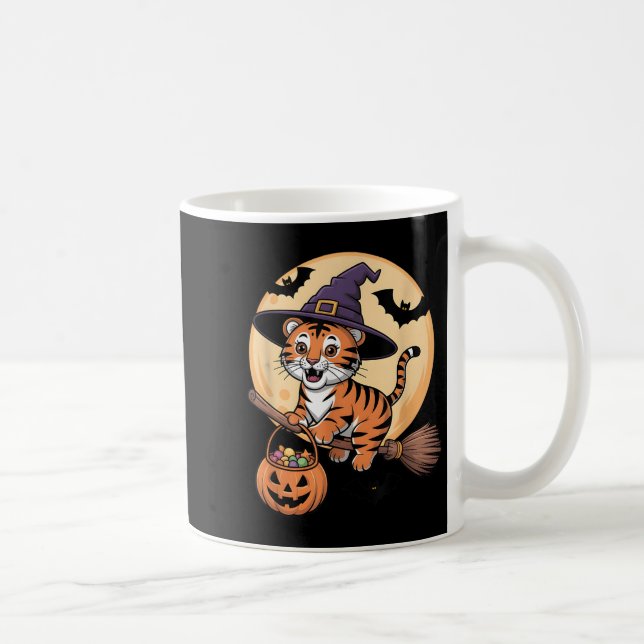 Tiger Witch Hat Pumpkin Halloween Costume Manar Wo Kaffemugg (Höger)