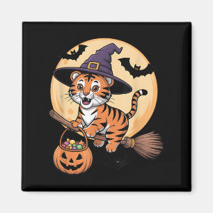 Tiger Witch Hat Pumpkin Halloween Costume Manar Wo Magnet