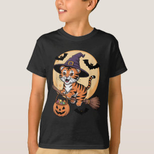 Tiger Witch Hat Pumpkin Halloween Costume Manar Wo T Shirt