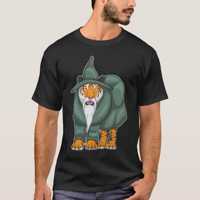 Tiger Wizard T Shirt (Framsida)