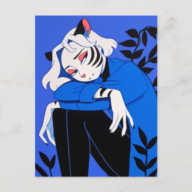 Tiger Woman Vykort (Framsida)