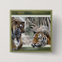 Tiger, Zebra, Giraffe, Gåvor åt älskare Knapp