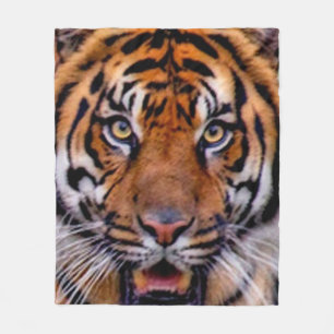 tigeransikte fleecefilt