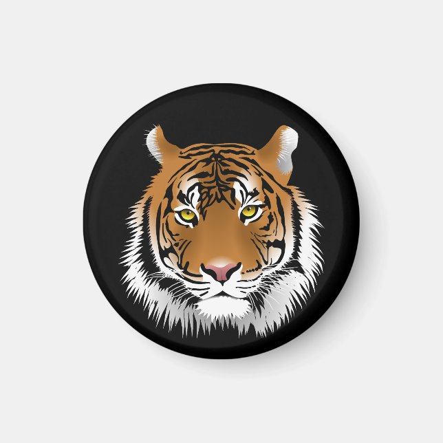 Tigeransiktsmagnet Magnet (Framsidan)