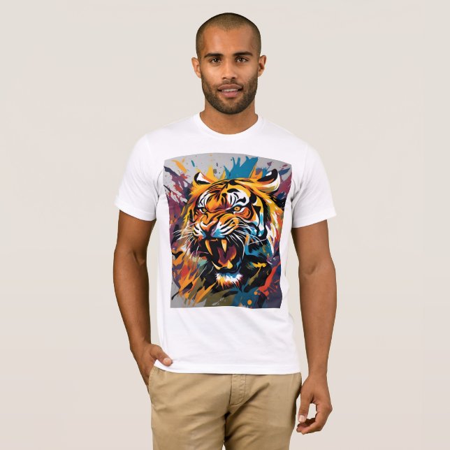 tigerattack t shirt (Hel framsida)