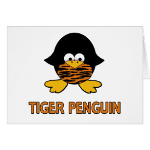 Tigerbabypingvin Hälsningskort