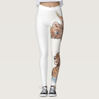 tigerbalkar leggings