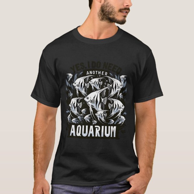Tigerbarb fisk i en fiskskål t shirt (Framsida)