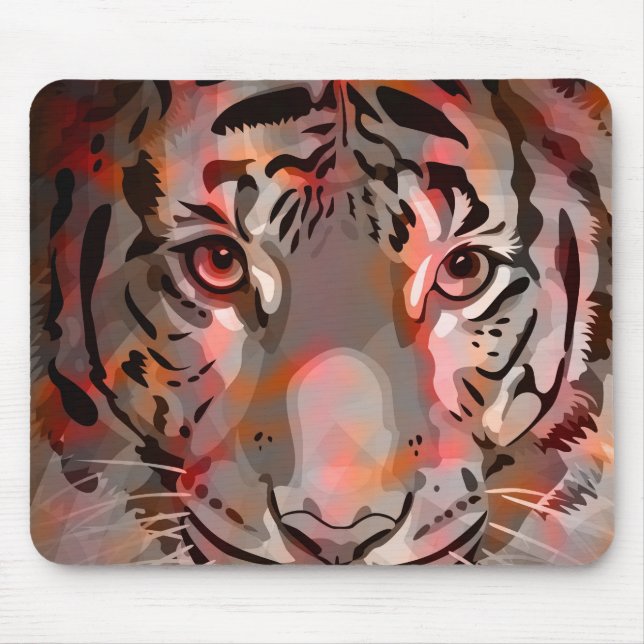 Tigerblandning #5 - vild Mousepad Musmatta (Framsidan)