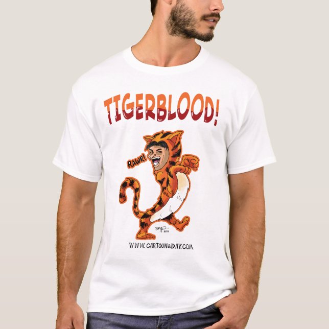 Tigerblood tecknad tröja (Framsida)