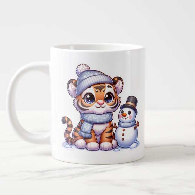 Tigerdricksmugg Jumbo Mugg (Vänster)