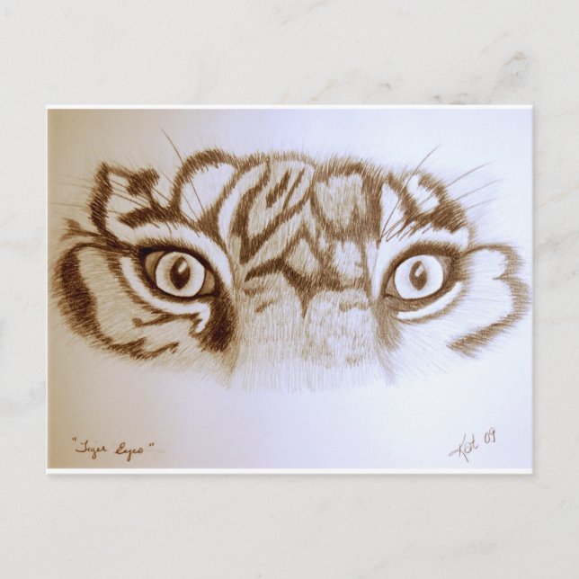 Tigereyes Vykort (Framsida)