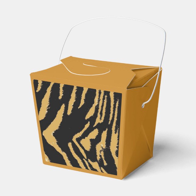 Tigerfellsmönster Presentaskar (Framsidan Sidan)