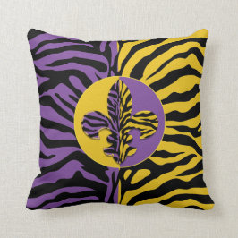TigerFleur de lis dekorativ kudde