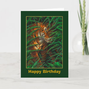 Tigerfödelsedagkort Kort
