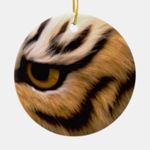 Tigerfotoprydnad Julgransprydnad Keramik
