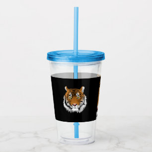 Tigergesicht Akryl Tumbler Take Away Mugg