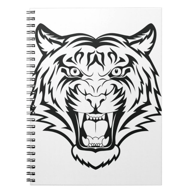 Tigergesicht Anteckningsbok (Framsidan)