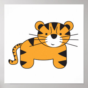 Tigergrafik av Lorena Depante Poster
