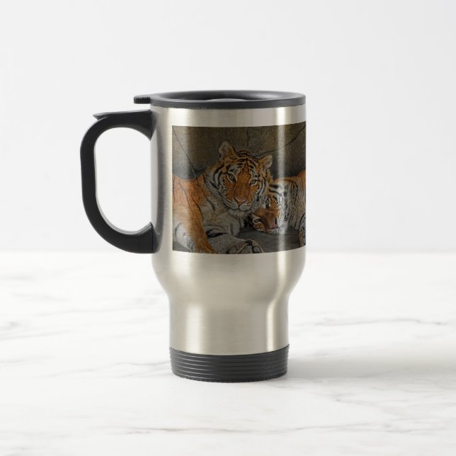 Tigergrottatravel mug resemugg (Vänster)