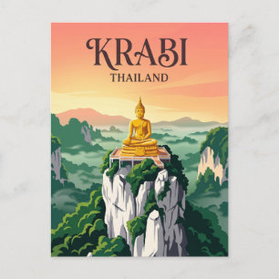 Tigergrottetemplet Thailand Vykort
