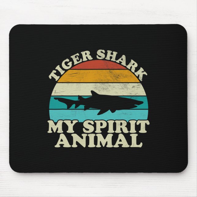 Tigerhaj Min ande - Vintage Fisk Fiske Musmatta (Framsidan)
