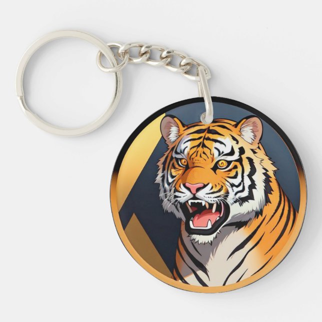 Tigerillustration med intensivt uttryck (Framsidan)