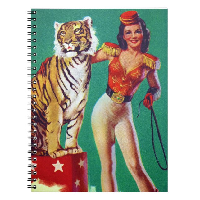 Tigerinstruktörutvikningsflicka Anteckningsbok (Framsidan)