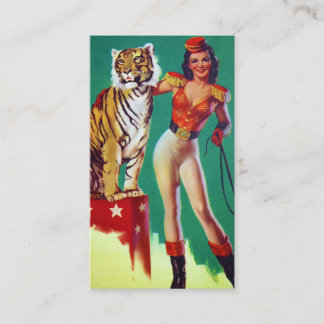Tigerinstruktörutvikningsflicka Visitkort