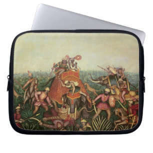 Tigerjakt, 1892 (olja på kanfas) laptop fodral