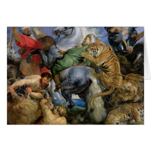 Tigerjakten, c.1616 hälsningskort