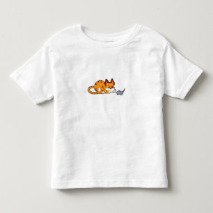 Tigerkatt med mus t shirt