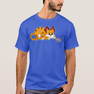 Tigerkatt med mus t shirt