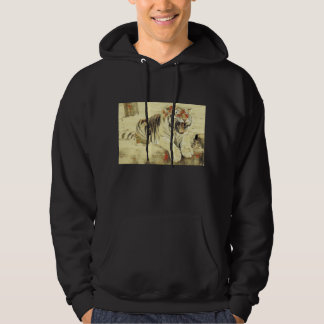 Tigerkonsmålning av Abstrakt. Perfekt des Hoodie
