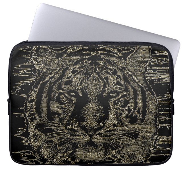 Tigerkonst 3 - laptop sleeve (Framsidan)