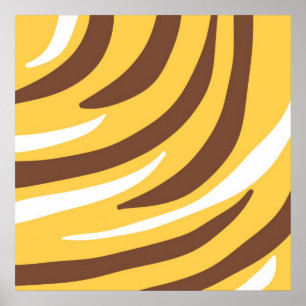 tigerkonst i abstrakten poster