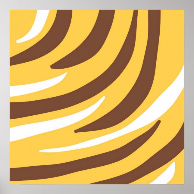 tigerkonst i abstrakten poster (Framsidan)