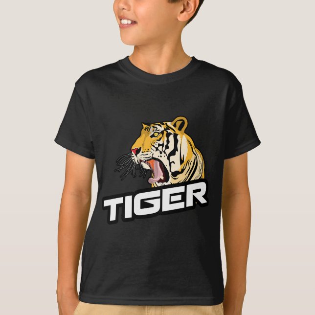TIGERKONSTRUKTION PÅ T-SHIRT (Framsida)
