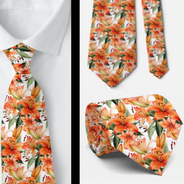 Tigerlilja Orange Stargazer Lilja Liljor Slips