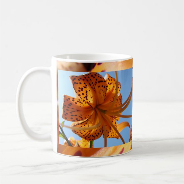 TIGERLILJOR LILJA BLOMOR KAFFEMUGG RESMUGGAR (Vänster)